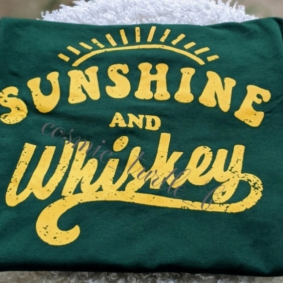 Boutique Tops - SALE! New Sunshine & Whiskey Graphic Tank Top